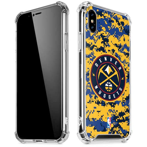 NBA Denver Nuggets Digi Camo iPhone XS Max Clear Case